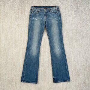 Citizens of Humanity Low Rise Bootcut Blue Jeans 29 Skull Pocket